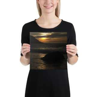 Winter Sunset on the Oregon Coast — Fine Art Canvas Print