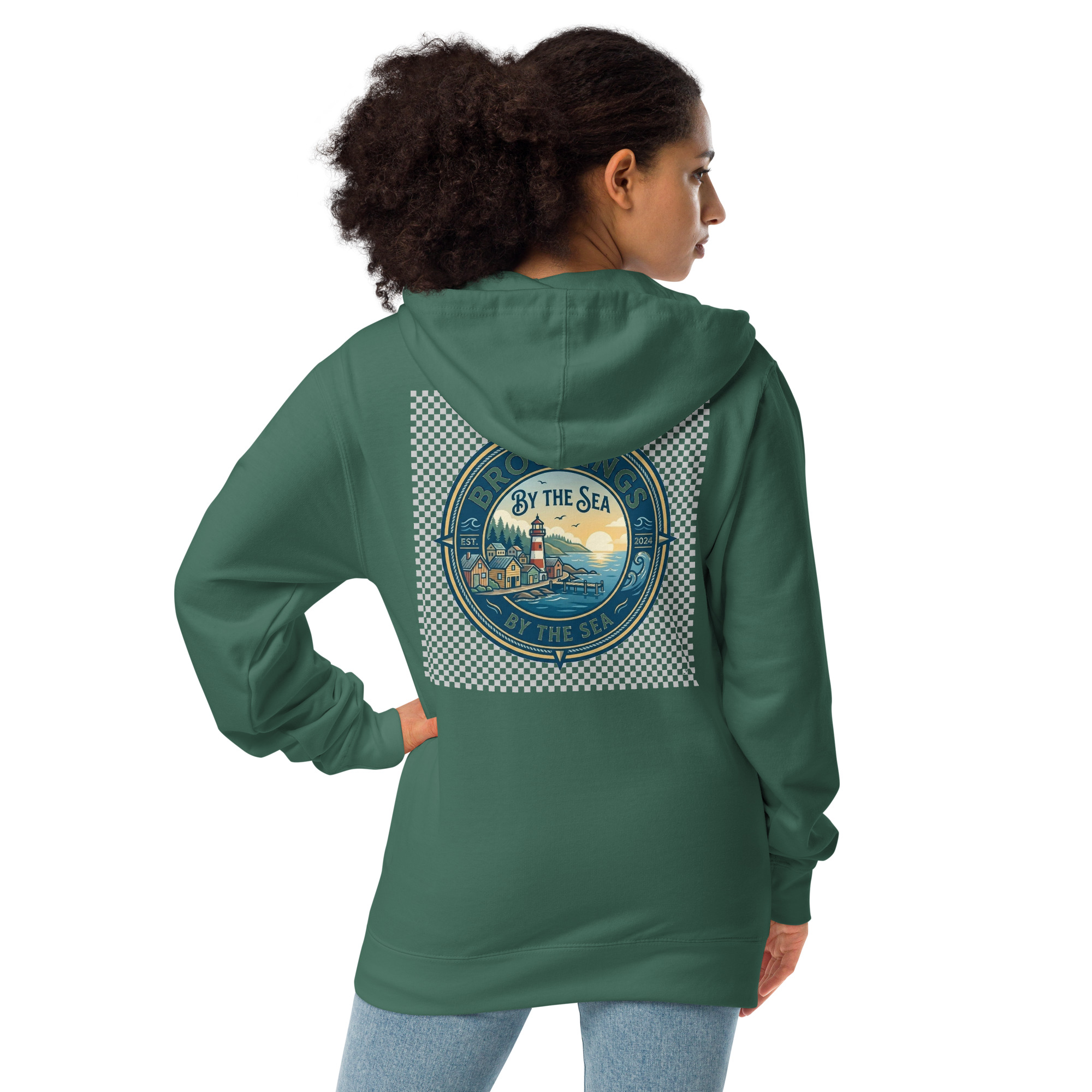 Brookings By The Sea Zip-Up Sweatshirt - Image 4